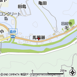 愛知県豊田市近岡町馬場瀬周辺の地図