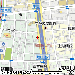 愛知県名古屋市瑞穂区新開町11周辺の地図
