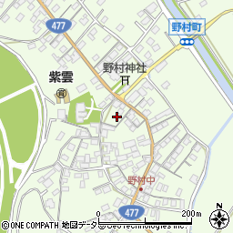 滋賀県近江八幡市野村町878周辺の地図