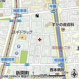 愛知県名古屋市瑞穂区新開町9周辺の地図