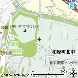 兵庫県丹波市柏原町北中458周辺の地図