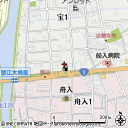 名古屋コスモカンパニーセルフ蟹江ＳＳ周辺の地図