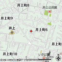 愛知県豊田市井上町周辺の地図