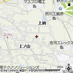 愛知県日進市浅田町上納周辺の地図