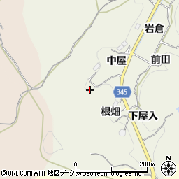愛知県豊田市成合町根畑周辺の地図