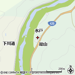 愛知県豊田市足助町水戸21周辺の地図