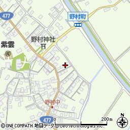 滋賀県近江八幡市野村町1424周辺の地図
