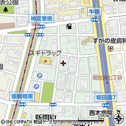 愛知県名古屋市瑞穂区新開町8周辺の地図