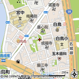 愛知県名古屋市熱田区白鳥2丁目周辺の地図