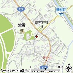 滋賀県近江八幡市野村町876周辺の地図