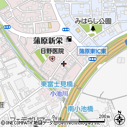 静岡県静岡市清水区蒲原新栄周辺の地図