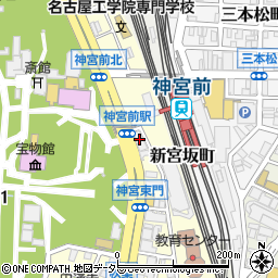 セブンイレブン熱田神宮前店周辺の地図