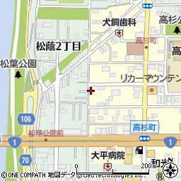 名古屋電話工事周辺の地図