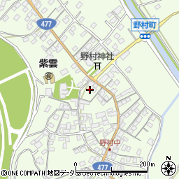滋賀県近江八幡市野村町877周辺の地図
