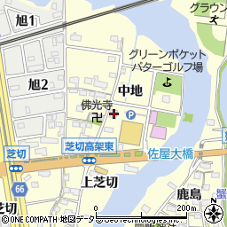 愛知県海部郡蟹江町蟹江新田中地43-1周辺の地図