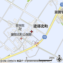 滋賀県東近江市建部北町172周辺の地図