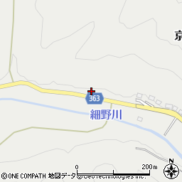 京都府京都市右京区京北細野町下之里周辺の地図