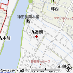 愛知県愛西市善太新田町九番割50周辺の地図