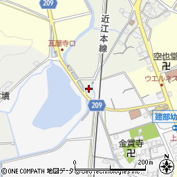 滋賀県東近江市建部下野町424周辺の地図