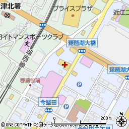 滋賀トヨタ　堅田店周辺の地図