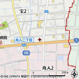 丸亀製麺 蟹江店周辺の地図
