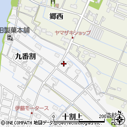 愛知県愛西市善太新田町十割上20周辺の地図