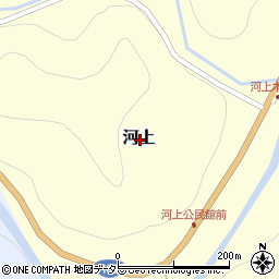 鳥取県日野郡日南町河上周辺の地図