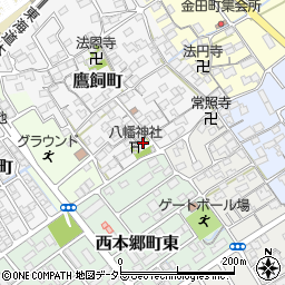 滋賀県近江八幡市鷹飼町1041周辺の地図