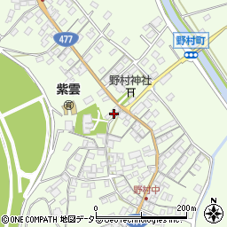 滋賀県近江八幡市野村町801周辺の地図