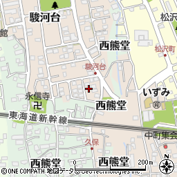 静岡県沼津市駿河台1-10周辺の地図