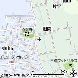 愛知県日進市藤枝町廻間周辺の地図