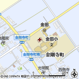 金田コミュニティセンター周辺の地図