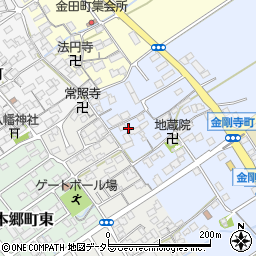 滋賀県近江八幡市金剛寺町周辺の地図
