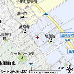 滋賀県近江八幡市金剛寺町周辺の地図