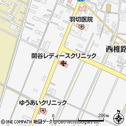 関谷レディースクリニック周辺の地図