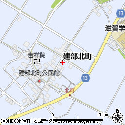 滋賀県東近江市建部北町171周辺の地図