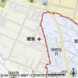 愛知県愛西市鰯江町郷東周辺の地図