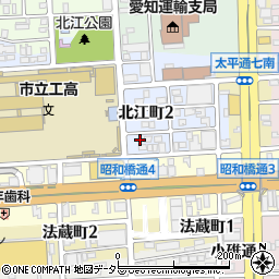 愛知県名古屋市中川区北江町2丁目25周辺の地図