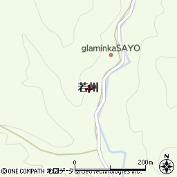 兵庫県佐用郡佐用町若州周辺の地図