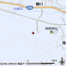 愛知県豊田市中切町（登り立）周辺の地図