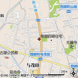愛知県豊田市四郷町下古屋周辺の地図
