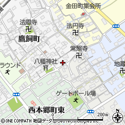 滋賀県近江八幡市鷹飼町1045周辺の地図