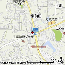 愛知県日進市浅田町西前田41周辺の地図