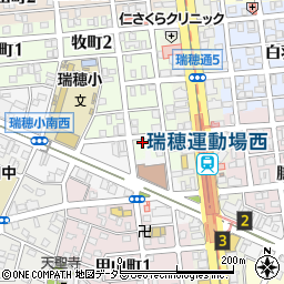 愛知県名古屋市瑞穂区牧町3丁目35周辺の地図