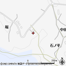 愛知県豊田市綾渡町中田周辺の地図