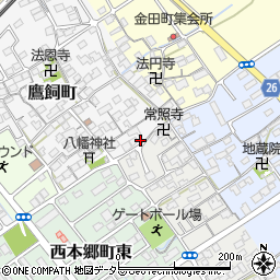 滋賀県近江八幡市鷹飼町1047周辺の地図