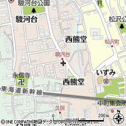 静岡県沼津市駿河台1-14周辺の地図
