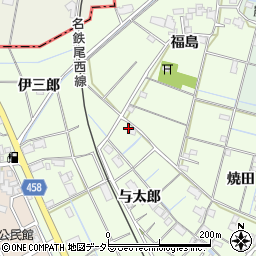 愛知県弥富市五之三町与太郎2周辺の地図