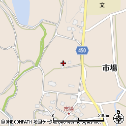 岡山県津山市市場1502周辺の地図