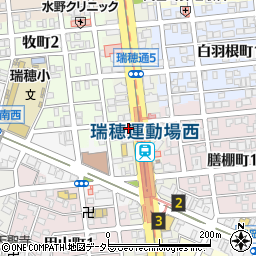 名古屋市役所　緑政土木局瑞穂運動場西自転車駐車場管理事務所周辺の地図